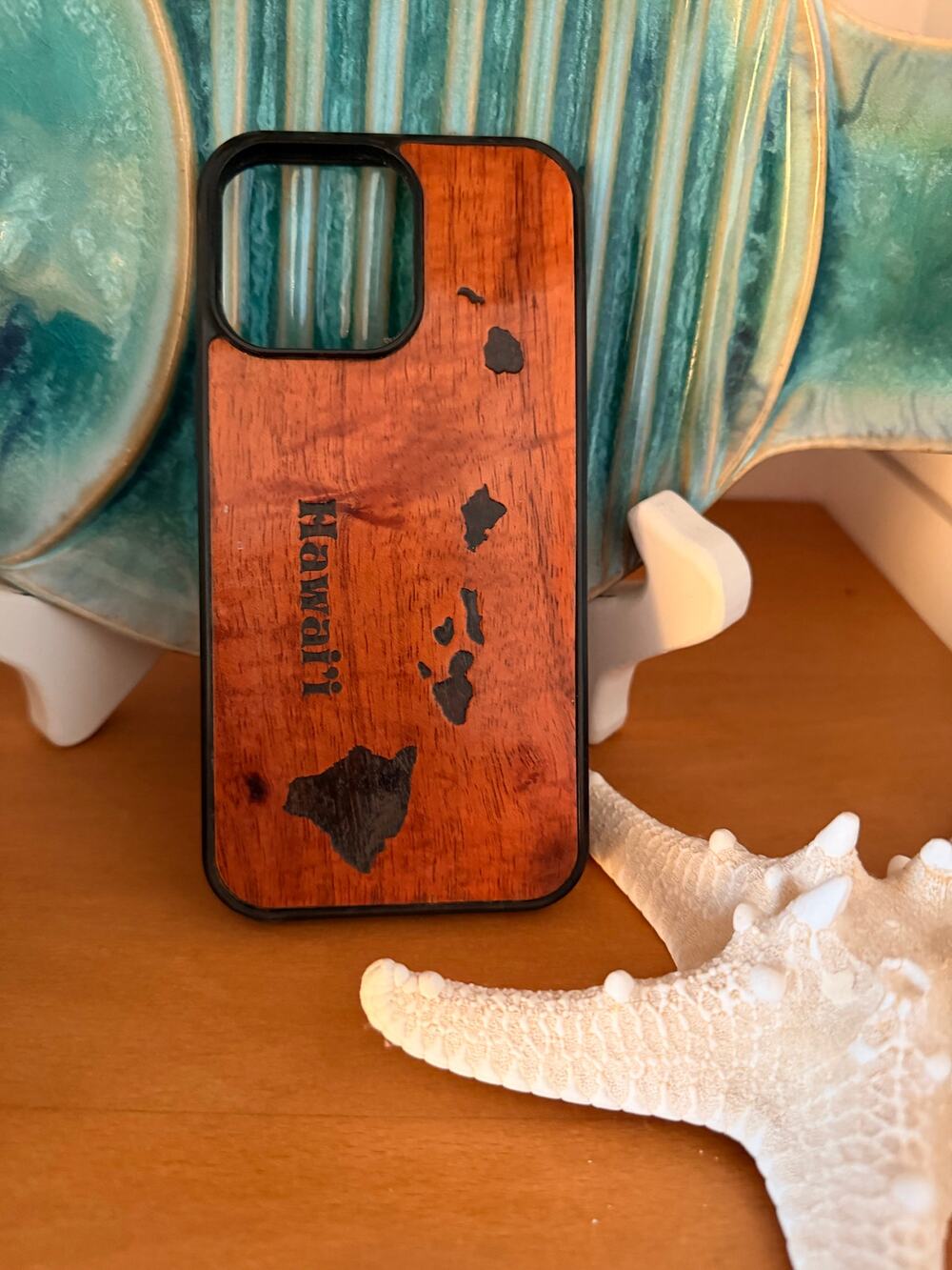 Apple iPhone 14 Pro Max Hawaii Koa Wood Phone Case